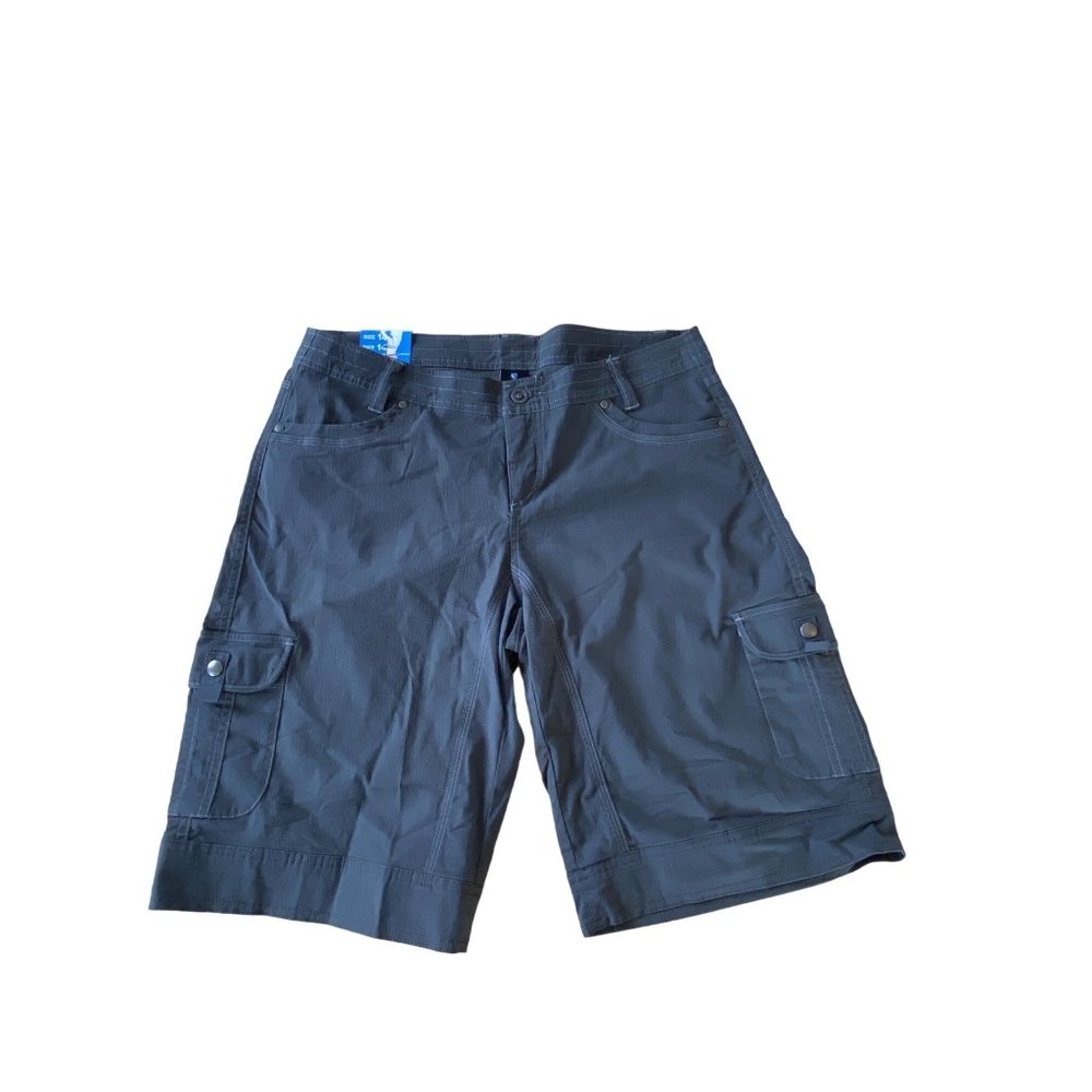 NWT Kuhl Splash 11” Inseam Cargo Shorts Carbon Gray Women’s 14 UPF 50 Hiking - Picture 2 of 12